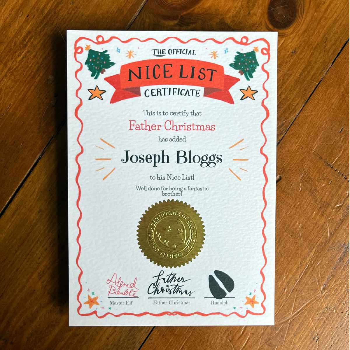 Nice List Certificate - Image 3